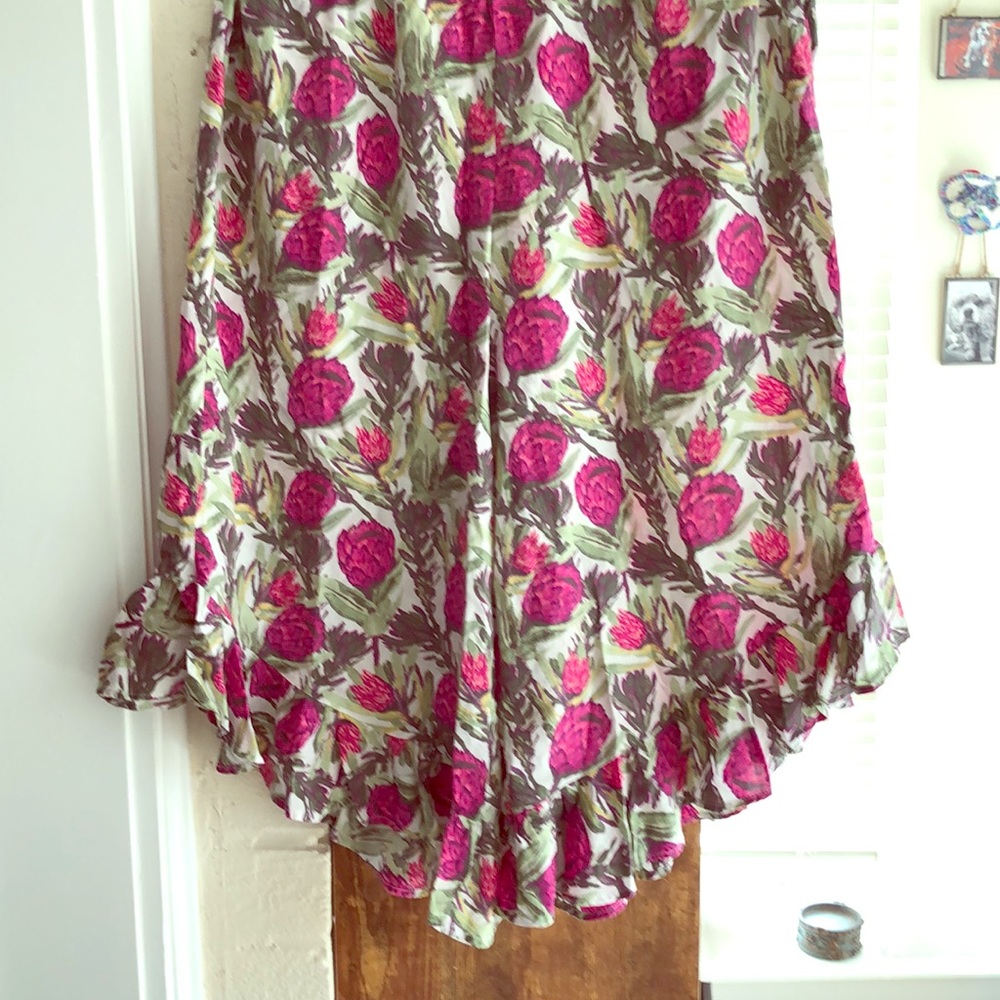 Wide leg flower pants
